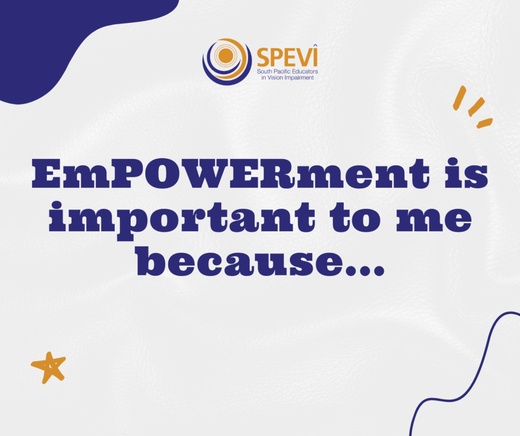 EmPOWERment is important to me because...